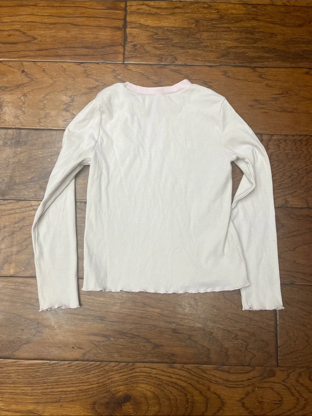 Old navy printed long sleeve fitted ringer top